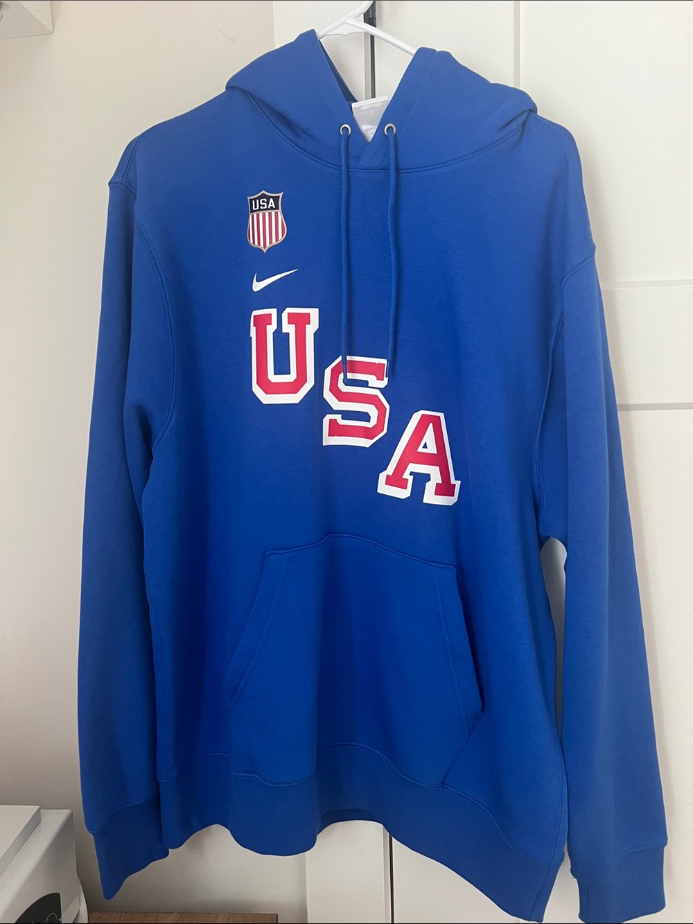 Nike USA Blue Men's Pullover Hoodie L
